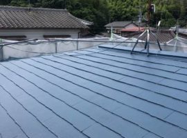 ライファ今治：アステックペイント「超低汚染リファインフッ素」を使っての屋根外壁塗装工事完工しました。