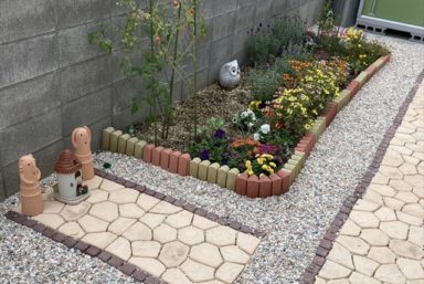 ライファ今治：DIYでお客様のお庭が素敵になりました。