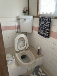 和式トイレ工事前の写真